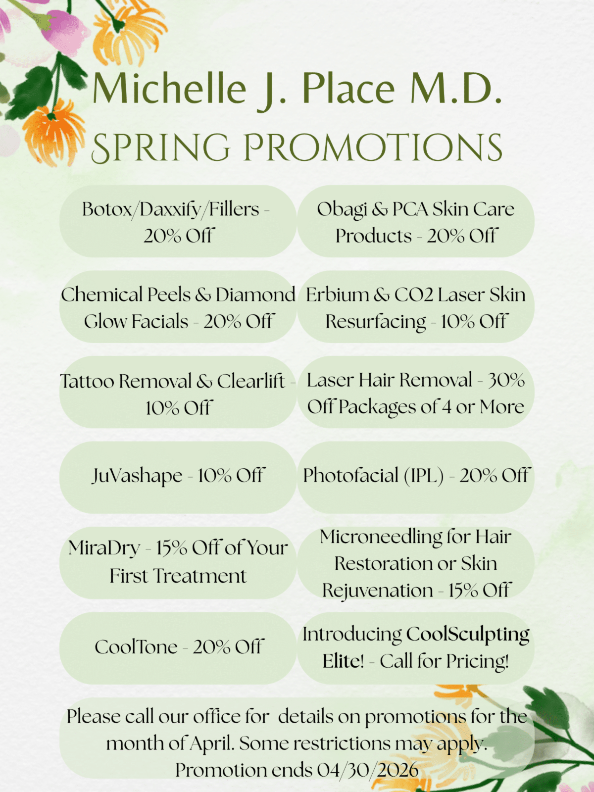 April Specials